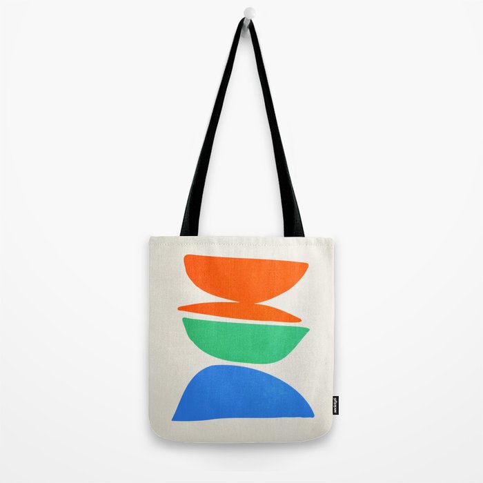 Stacked Stones: Mid Century Abstraction Tote Bag Gallery Image 2