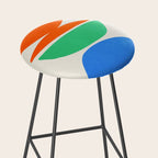 Stacked Stones: Mid Century Abstraction Stool Gallery Image 2
