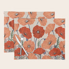 Poppies pattern Placemat Gallery Image 1