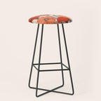 Poppies pattern Stool Gallery Image 1