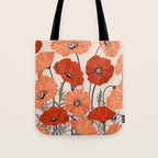 Poppies pattern Tote Bag Gallery Image 1