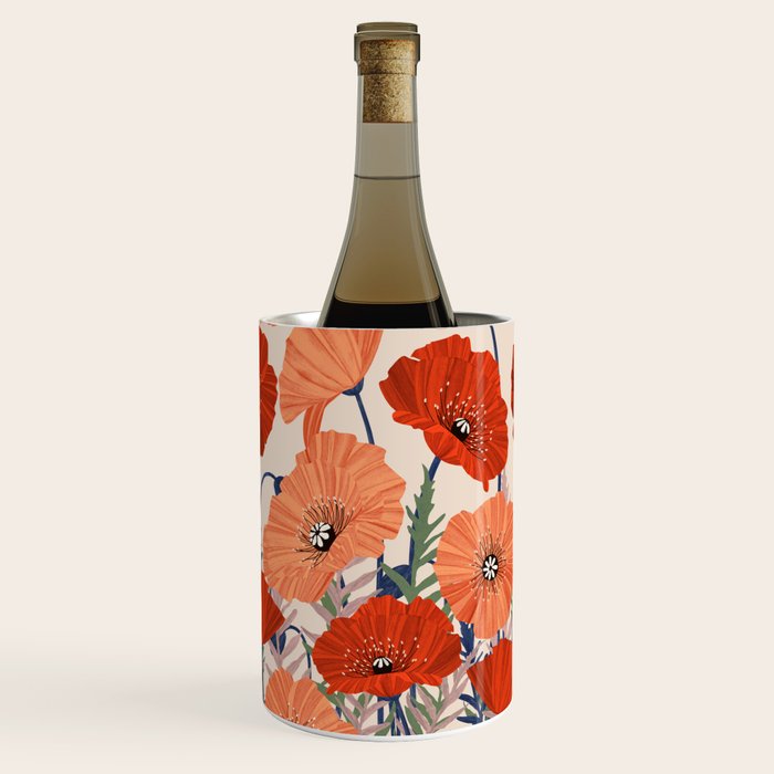 Poppies pattern Wine Chiller Gallery Image 3