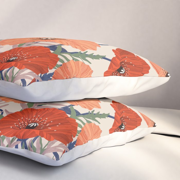 Poppies pattern Pillow Sham Gallery Image 3