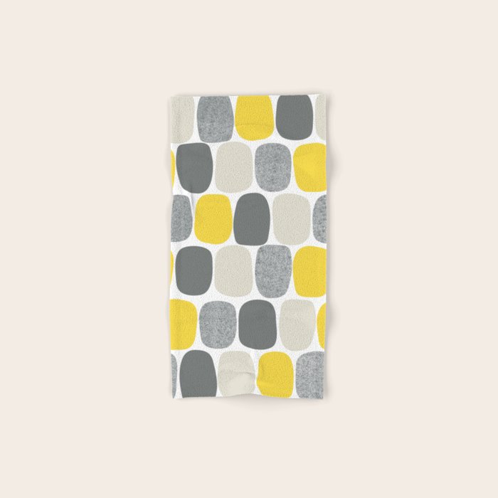 Wonky Ovals in Yellow Hand & Bath Towel Gallery Image 1