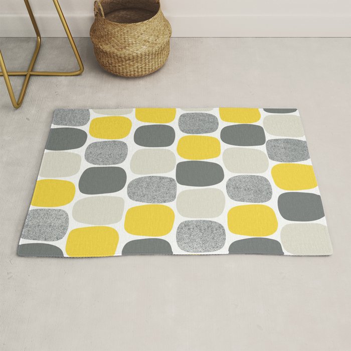 Wonky Ovals in Yellow Rug Gallery Image 1