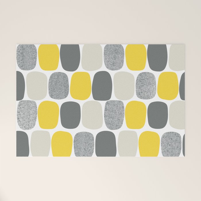 Wonky Ovals in Yellow Welcome Mat Gallery Image 1