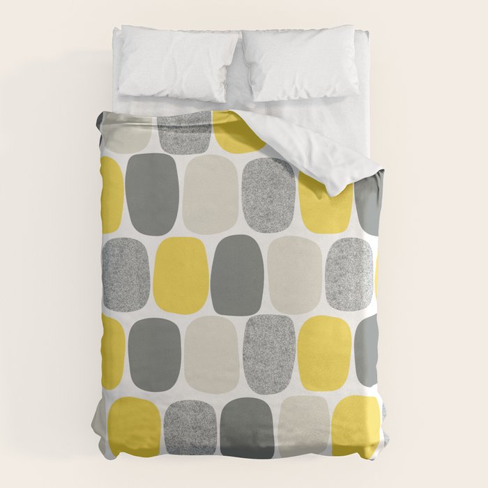 Wonky Ovals in Yellow Duvet Cover Gallery Image 6
