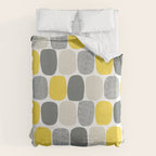 Wonky Ovals in Yellow Duvet Cover Gallery Image 6