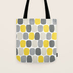 Wonky Ovals in Yellow Tote Bag Gallery Image 1