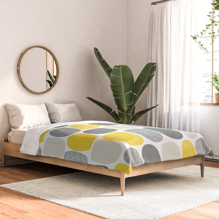 Wonky Ovals in Yellow Comforter Gallery Image 2