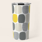 Wonky Ovals in Yellow Travel Mug Gallery Image 1
