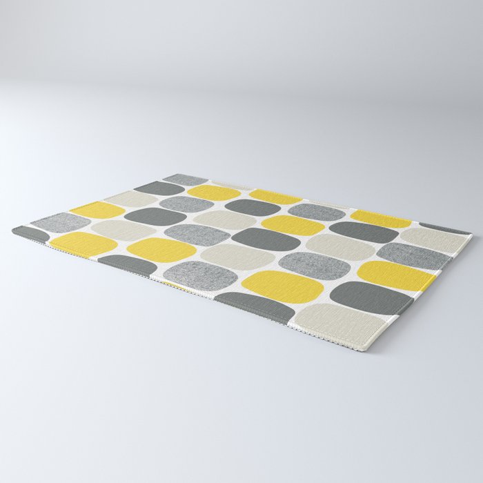 Wonky Ovals in Yellow Rug Gallery Image 3