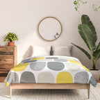 Wonky Ovals in Yellow Comforter Gallery Image 3