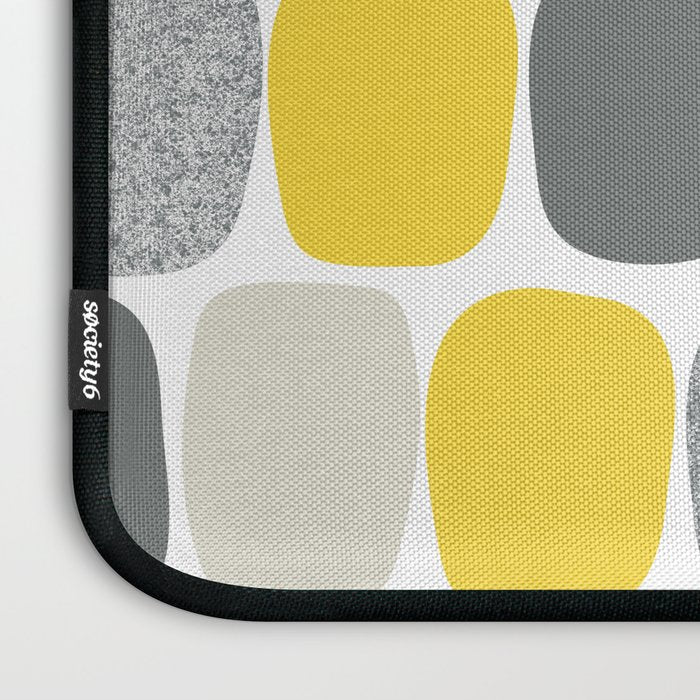 Wonky Ovals in Yellow Laptop Sleeve Gallery Image 3
