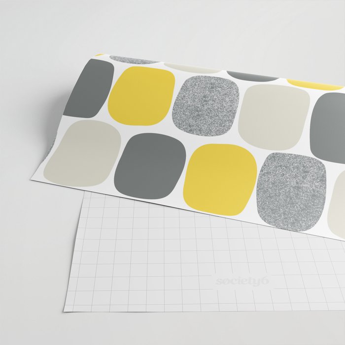 Wonky Ovals in Yellow Wrapping Paper Gallery Image 2