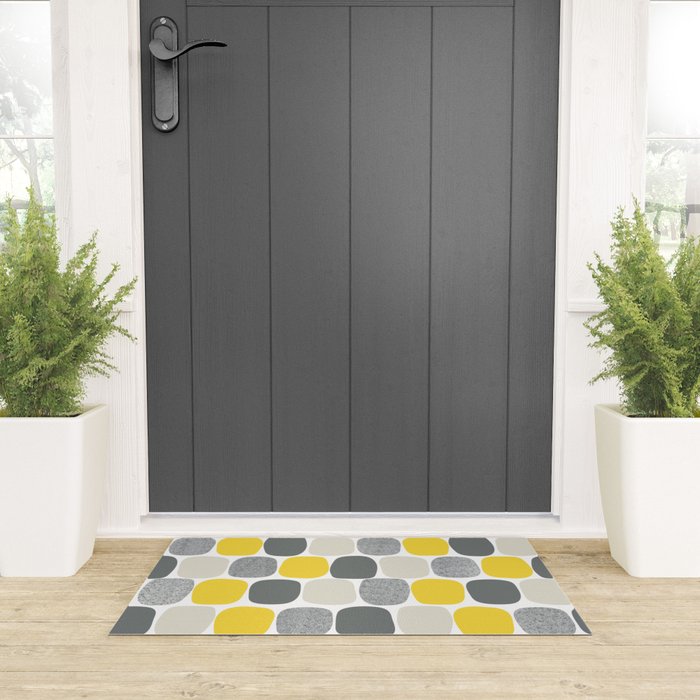 Wonky Ovals in Yellow Welcome Mat Gallery Image 3