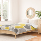 Wonky Ovals in Yellow Duvet Cover Gallery Image 2