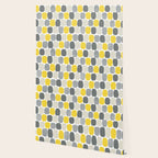 Wonky Ovals in Yellow Wallpaper Gallery Image 2