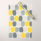 Wonky Ovals in Yellow Wrapping Paper Gallery Image 1
