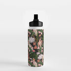 Vintage & Shabby Chic - Botanical Tropical Night Pattern  Water Bottle Gallery Image 2