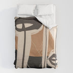 Modern Abstract Art Face 23 Duvet Cover Gallery Image 6