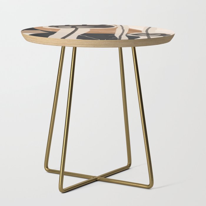 Modern Abstract Art Face 23 Side Table Gallery Image 1