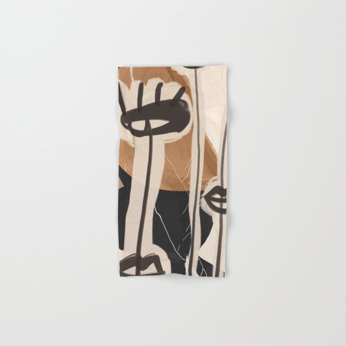 Modern Abstract Art Face 23 Bath Towel Gallery Image 1