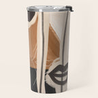 Modern Abstract Art Face 23 Travel Mug Gallery Image 2
