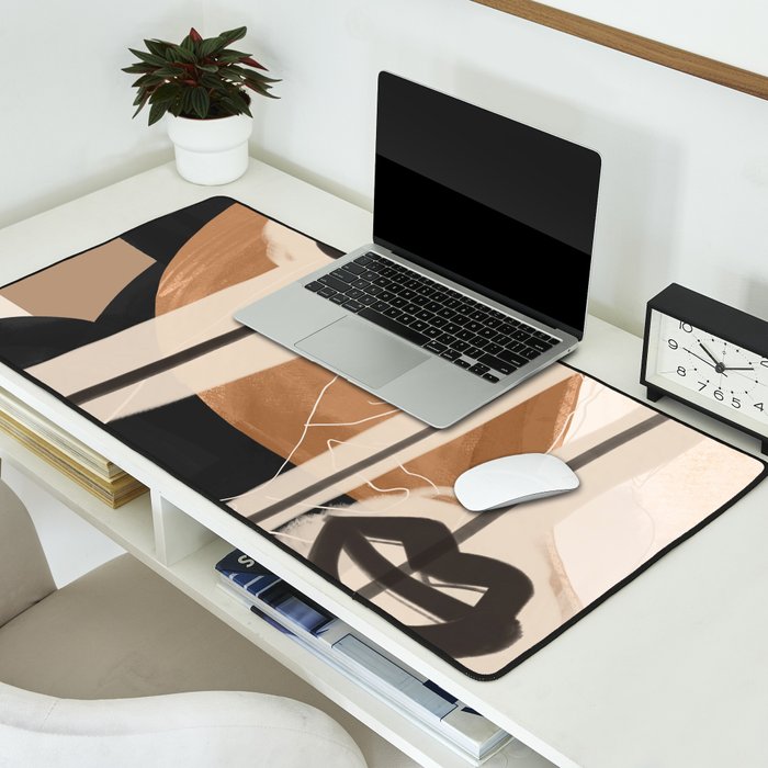 Modern Abstract Art Face 23 Desk Mat Gallery Image 2