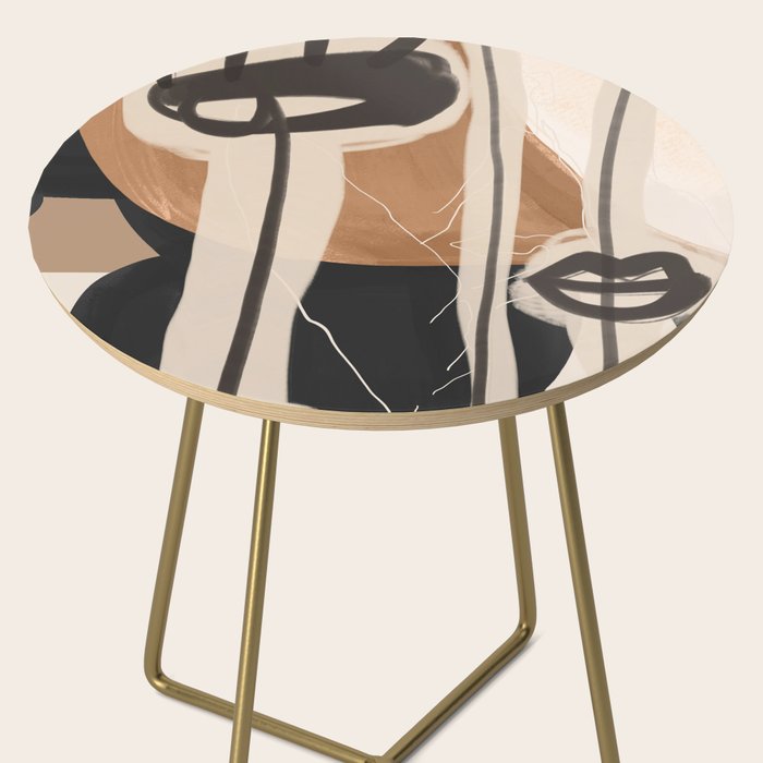 Modern Abstract Art Face 23 Side Table Gallery Image 2