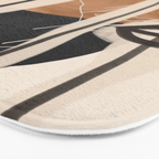 Modern Abstract Art Face 23 Bath Mat Gallery Image 3