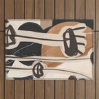 Modern Abstract Art Face 23 Outdoor Rug Gallery Image 1