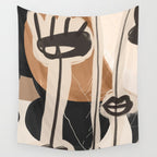 Modern Abstract Art Face 23 Wall Tapestry Gallery Image 4