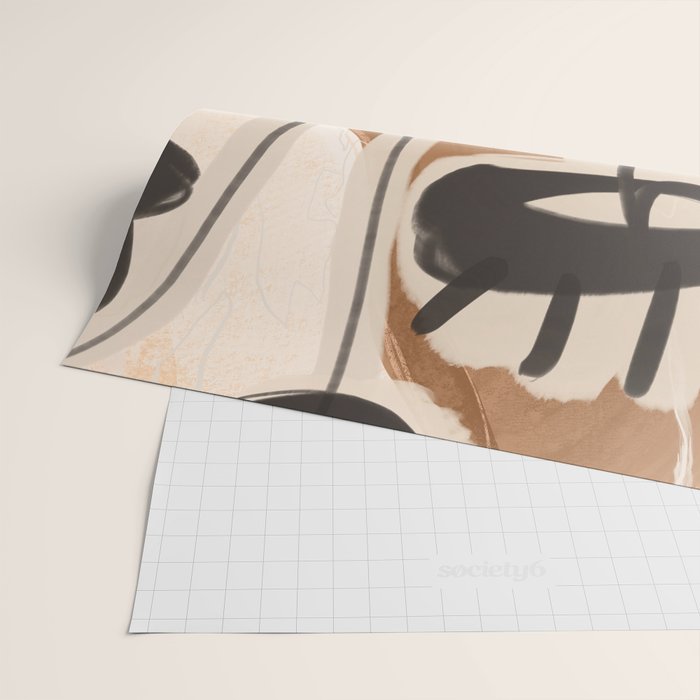 Modern Abstract Art Face 23 Wrapping Paper Gallery Image 2