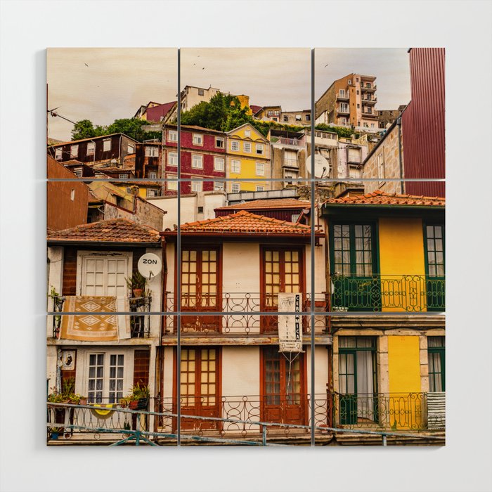Portuguese Neighborhood Wood Wall Art Gallery Image 1
