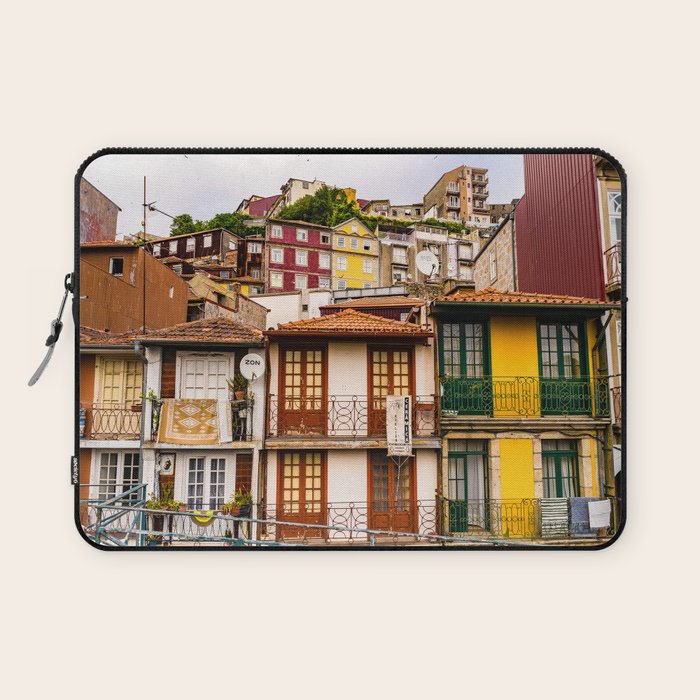 Portuguese Neighborhood Laptop Sleeve Gallery Image 1
