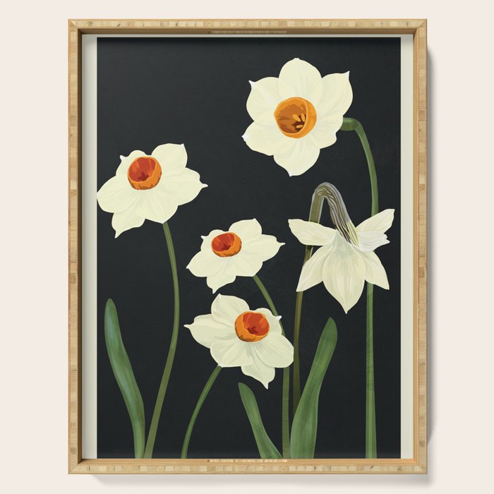 Beautiful Summer flowers I Serving Tray Gallery Image 1