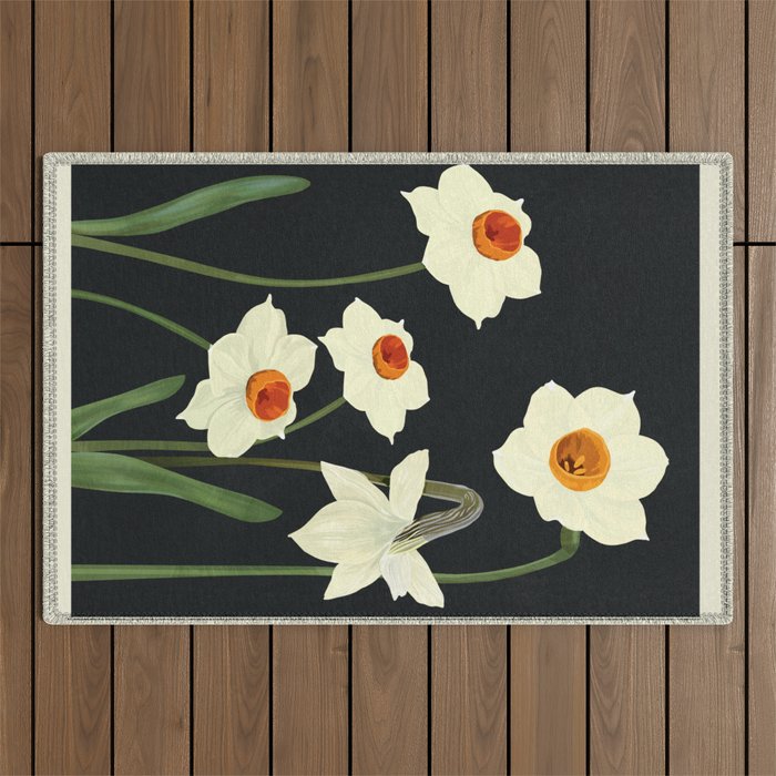 Beautiful Summer flowers I Outdoor Rug Gallery Image 1