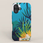 Spooky Night In The Jungle - Tropical Landscape Illustration iPhone Case Gallery Image 1