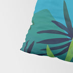 Spooky Night In The Jungle - Tropical Landscape Illustration Pillow Sham Gallery Image 4