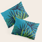 Spooky Night In The Jungle - Tropical Landscape Illustration Pillow Sham Gallery Image 3