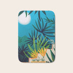 Spooky Night In The Jungle - Tropical Landscape Illustration Bath Mat Gallery Image 1