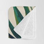 Spooky Night In The Jungle - Tropical Landscape Illustration Throw Blanket Gallery Image 3