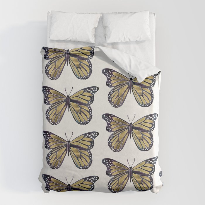 Gold Butterfly Duvet Cover Gallery Image 6