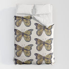 Gold Butterfly Duvet Cover Gallery Image 6