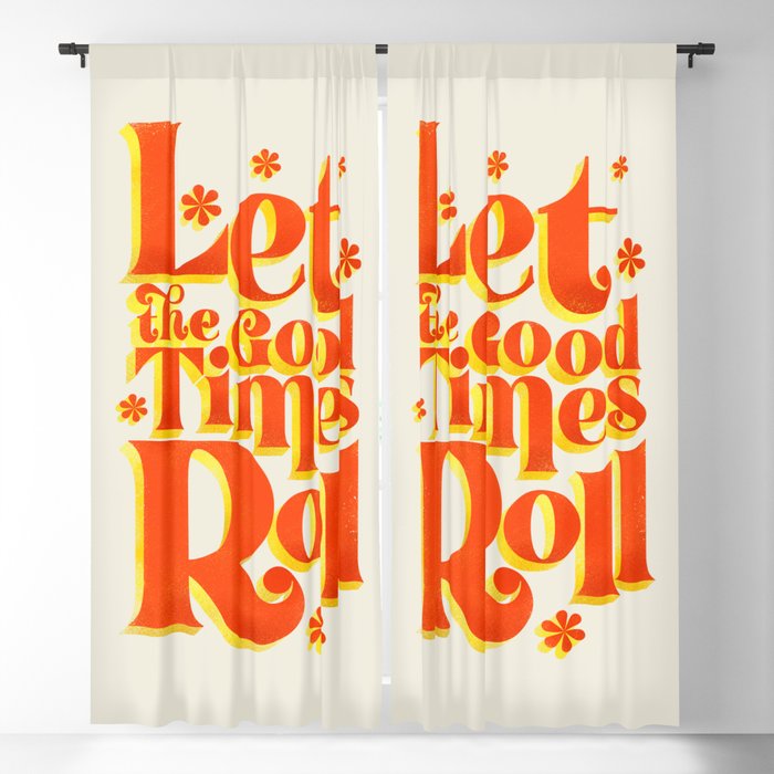 Let the good times roll - retro type Window Curtain Gallery Image 1