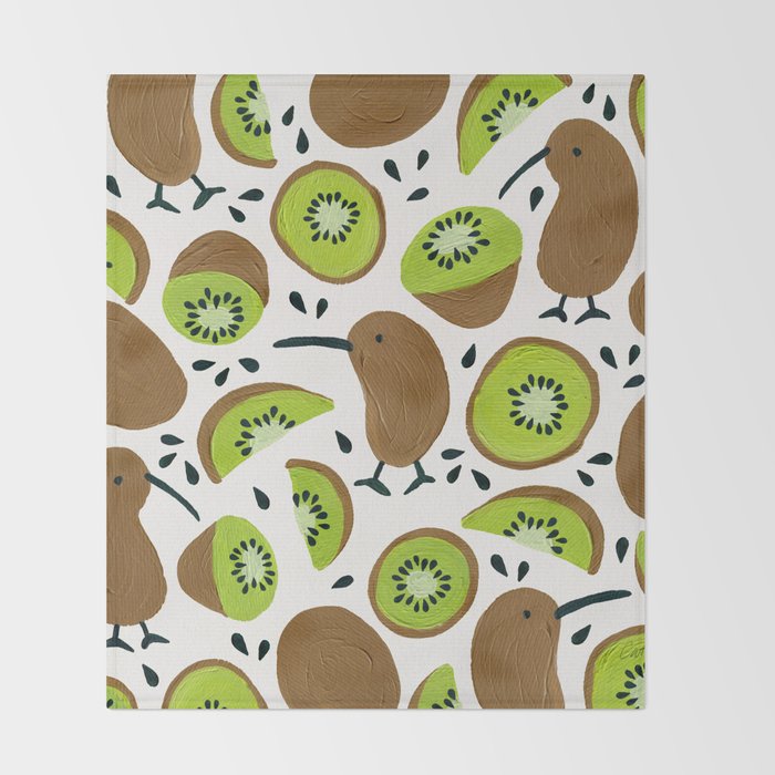 Kiwis & Kiwis Throw Blanket Gallery Image 2