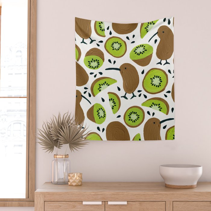 Kiwis & Kiwis Wall Tapestry Gallery Image 2