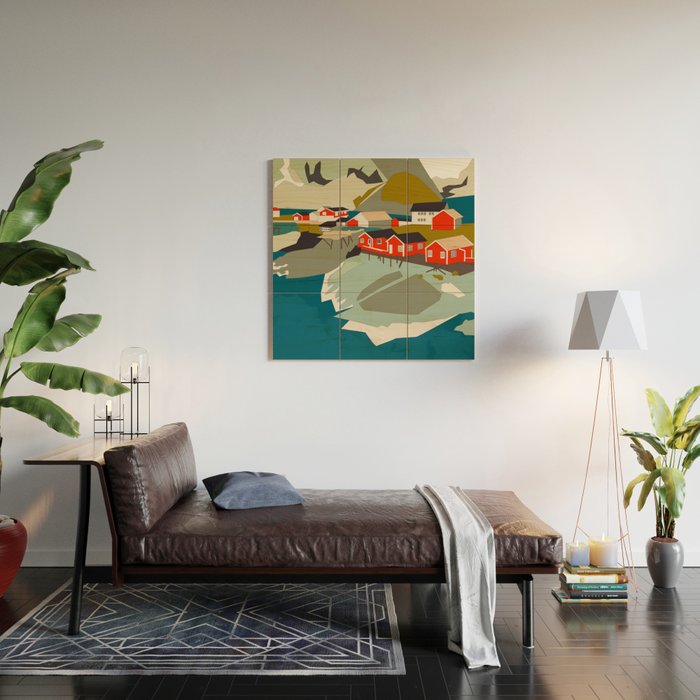 Norway, Lofoten Wood Wall Art Gallery Image 2
