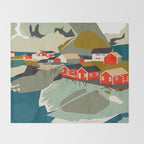Norway, Lofoten Throw Blanket Gallery Image 2